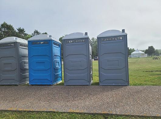 we offer a variety of special event restrooms for rental, including standard porta potties, luxury trailers, and ADA units